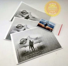 3 pcs Russian warship go F *** yourself Ukraine envelope + stamp W Fridge Magnet