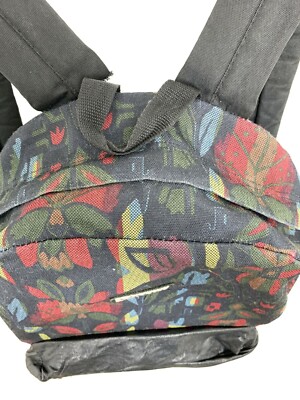VANS BackPack BookBag Back To School Abstract Floral Leather Accent VANS BackPack BookBag Back To School Abstract Floral Leather  main image 4
