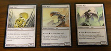 MTG Mirrodin (3) Myr Gold,  Leaden & Iron LP - Excellent Condition