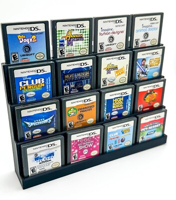 16 Game Display for Nintendo DS 3DS - Stepped Cartridge Holder