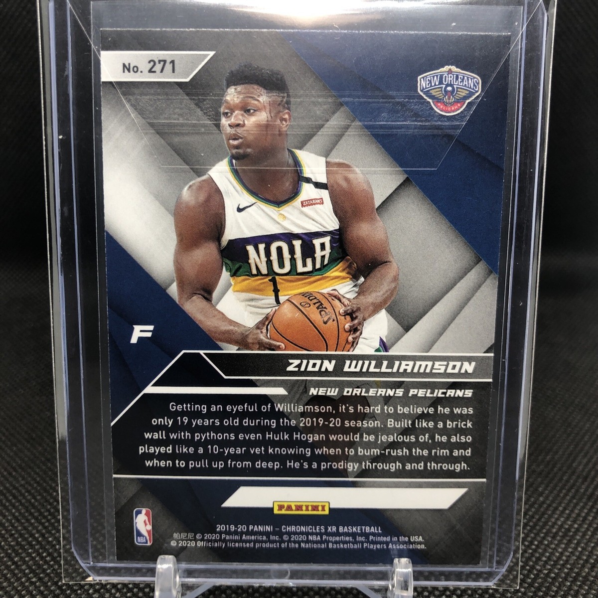 2019-20 Panini Chronicles - XR #271 Zion Williamson (RC) | eBay