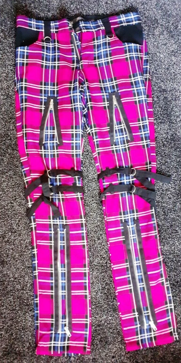 Tartan hotsell bondage trousers