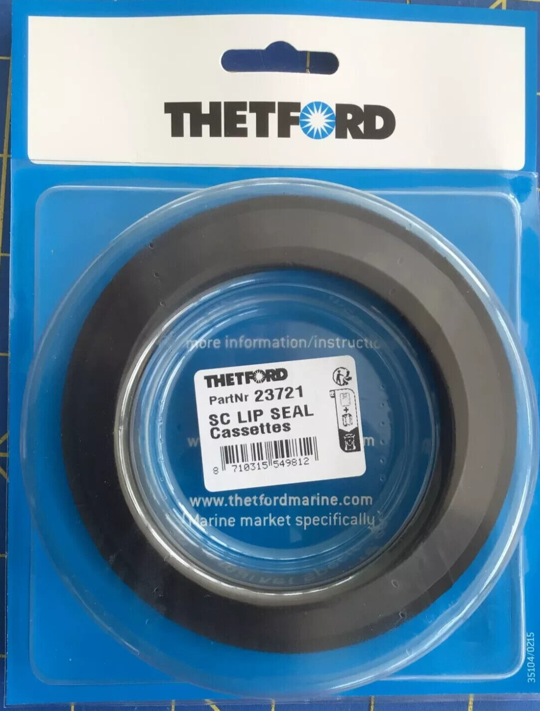 Genuine Thetford Lip seal for Cassette Toilet C200 C2 C3 C4 Part No. 23721