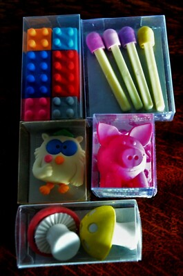 Trendhaus Eraser Collection Bundle 5 Pieces, SET 3, New, Original Packaging