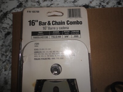 OREGON 16'' BAR & CHAIN FITS HOMELIT XL, SXL, 330, 360, 410 540 925 XL12 Echo 900