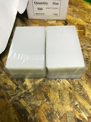 200 Dry Lam Laminating Pouches PBC7 2.25'' x 3.75'' Business Card Size (7 mil) NEW