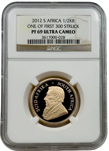 2012 South Africa Gold 1/2 oz Proof Krugerrand Coin NGC PF 69 UC