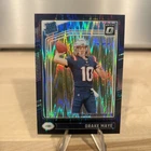 2024 Panini Donruss Optic - Rated Rookie Drake Maye #229 Purple Shock Prizm (RC)