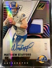 2023 Matthew Stafford 1/10 Zenith Z-Jersey Gold dual color patch autograph FOL