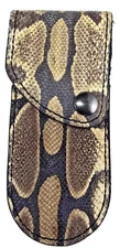 Buck 110 Ball Python Skin knife sheath , case 6265 Handmade Sheath only