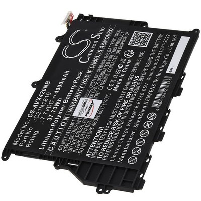 Akku für Asus VivoBook 14 X420FA-EK040T Laptop 7,7V 4900mAh/38Wh Li-Polymer Schw