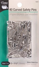 Dritz 7216 Curved Safety Pins-Size 2 40/Pkg (6Pk)