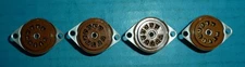 4 Cinch 9-Pin Noval Tube Sockets NOS
