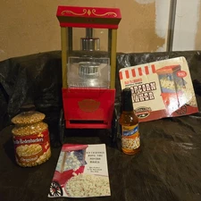 NEVER USED Nostalgia Electrics Old Fashioned Hot Air Popcorn Maker Movie Time
