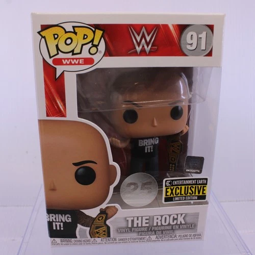 F2 Funko Pop WWE WWF ROCK EE Exclusive Vinyl Figure 91