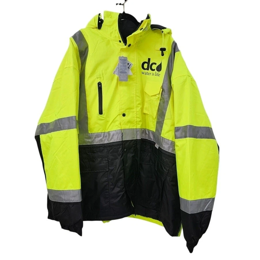 New NWT Reflective Apparel Thinsulate Parka Breathable Waterproof Hooded Size 5X