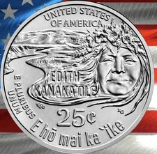 2023P Edith Kanaka’ole Quarter🌺 BU Uncirculated | American Women US Mint Coin🪙