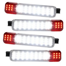 LED Interior Door Light Door Panel Courtesy Warning Light Lamp 4PCS Red White