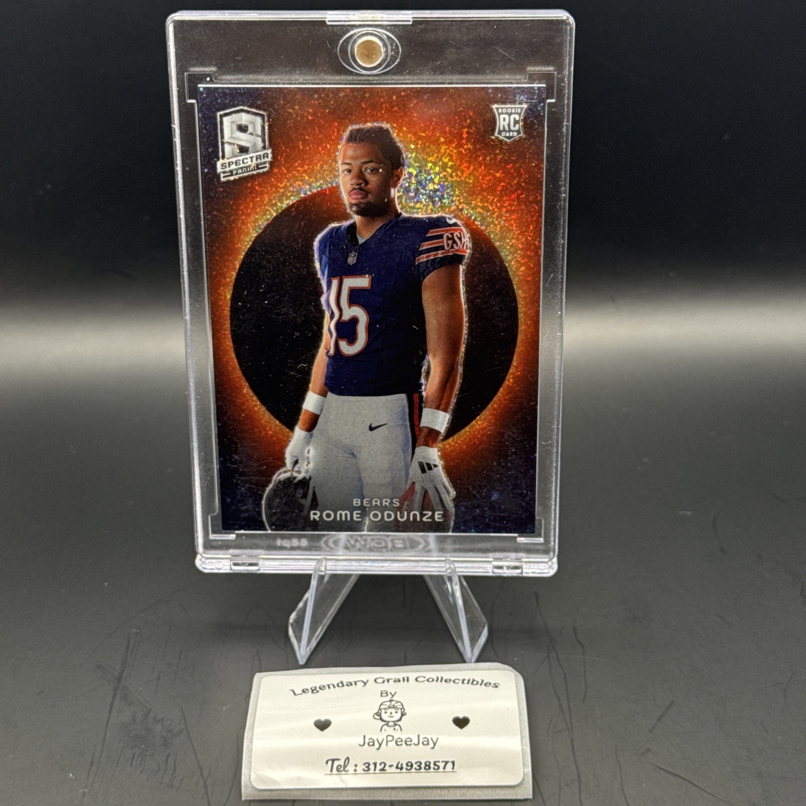 2024 Panini Spectra- Rome Odunze #SE-ROE Solar Eclipse Case Hit RC, SSP