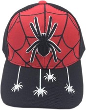 3D Embroidery Spider Design Kid's Baseball Cap Two Colors Choices