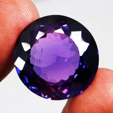 Naturale 7.80 KT Viola Tanzanite Taglio Rotondo Certificato Loose Gemma +