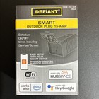 Defiant Outdoor Wi-Fi Bluetooth Plug w/ Single Outlet Plastic 15Amp 120V