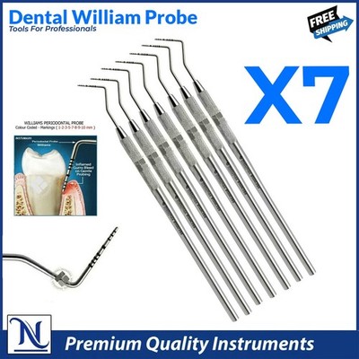 Dental Periodontal Perio Color Coded Marking William Probe Dentist Instruments
