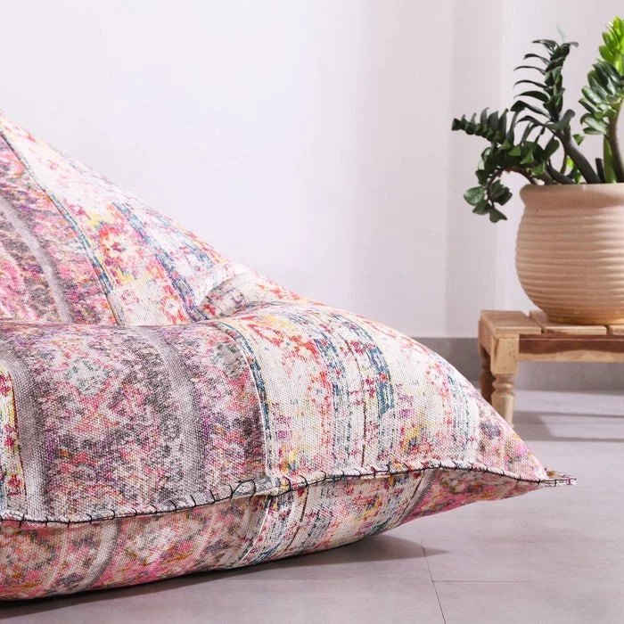 Moroccan Boho Bliss - Handmade Bean Bag Cover - Image 4 of 4