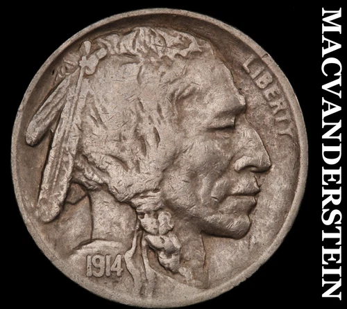 1914-S Buffalo Nickel- Semi Key- Very Fine+ Better Date No Reserve #J1592