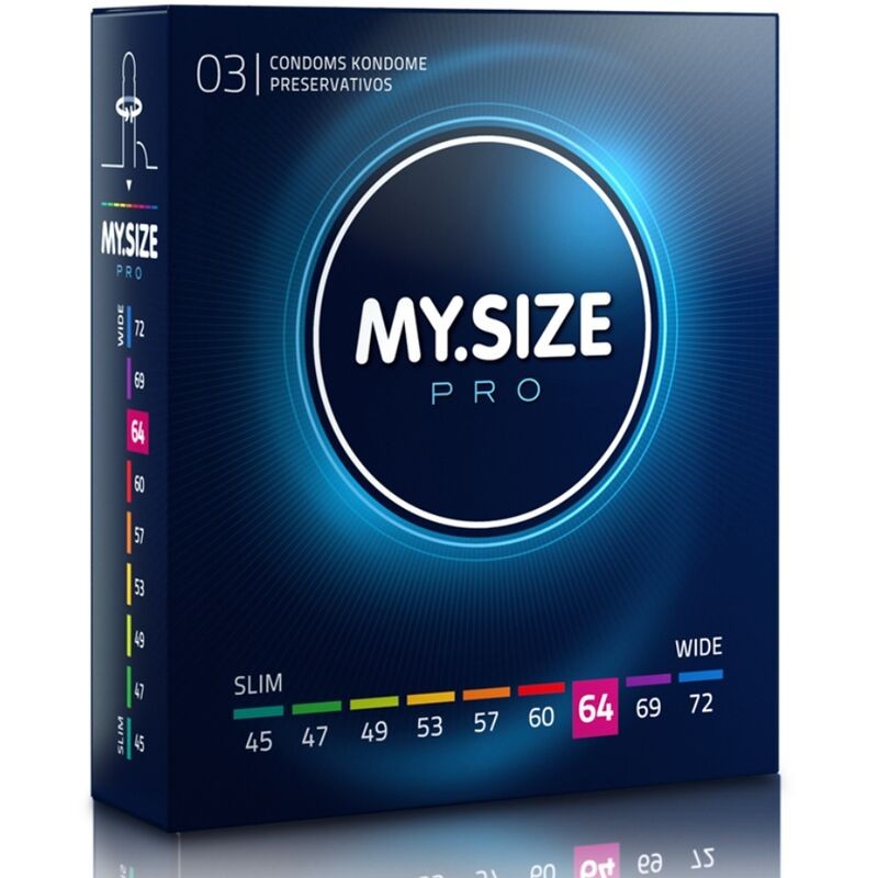MY SIZE – PRO KONDOME 64 MM 3 EINHEITEN MY SIZE – PRO KONDOME 64 MM 3 EINHEITEN