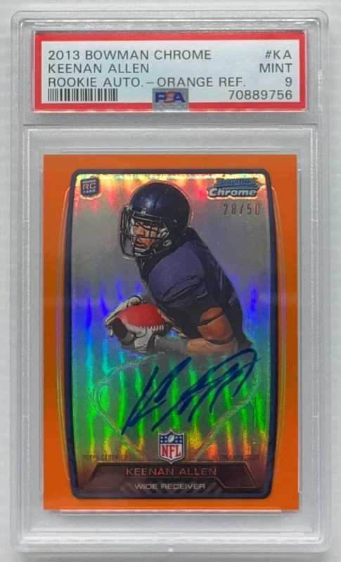 Keenan Allen Bowman Chrome Rookie Autograph #KA Orange Refractor