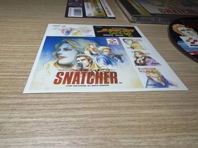 READ INFO- RARE - Snatcher Sega Saturn Japanese NTSC JAPAN Complete spinecard