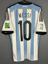 MEN'S MESSI #10 ARGENTINA NATIONAL 2013/2014 SOCCER FOOTBALL SHIRT JERSEY SIZE S