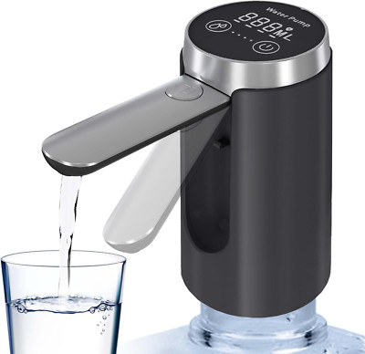 Water Dispenser Automatic Pump Electric Feeder Smart LED Display Rechargeable