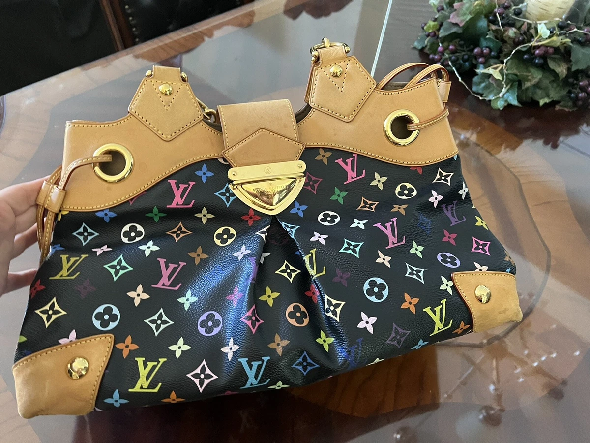 LOUIS VUITTON BLACK MULTICOLOR URSULA