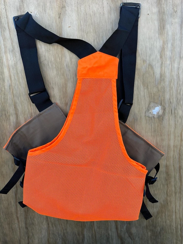 Upland Hunting strap vest Wax water proof canvas Fishing Camping Outdoor Utility - Image 4 of 4