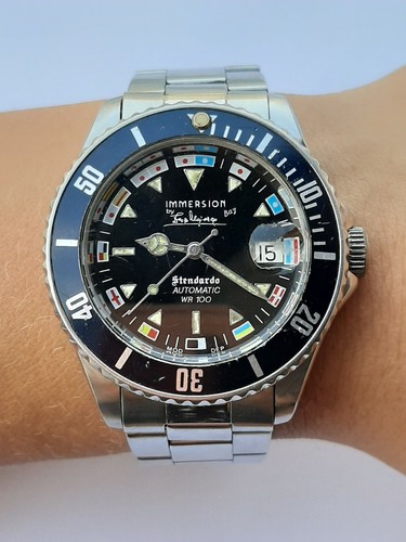 IMMERSION STENDARDO WATCH AUTOMATIC SUB DIVER ETA 2824-2 MENS 40mm SWISS  MADE | eBay
