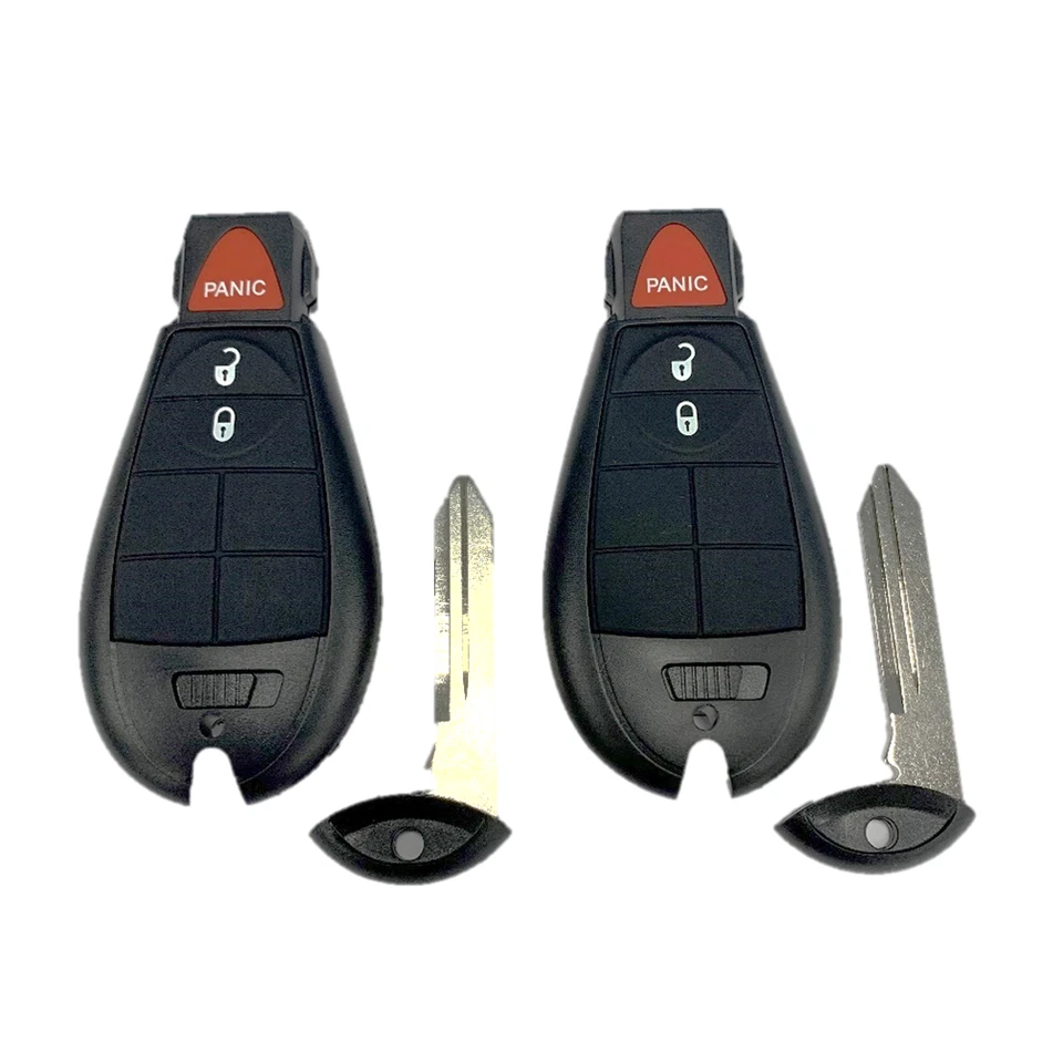 2 mandos remotos electrónicos sin llave 3B OEM para Jeep Chrysler Dodge Ram IYZ-C01C Foto 3 de 4