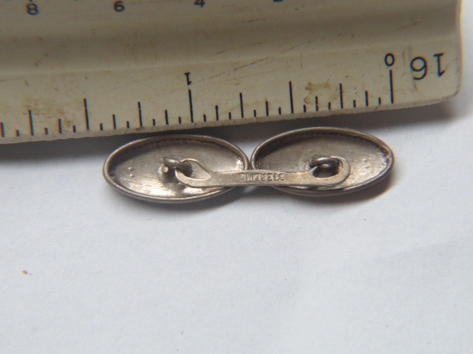 OLD ANTQUE STERLING  Cufflinks - image 7