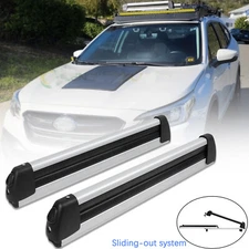 For Subaru Outback 31.7" Ski Snowboard Rack Roof Top Carrier Fishing Pole Rack