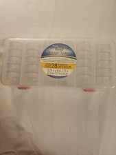 New DARICE Jewelry Bead Storage System Organizer 28 Screw Top Jars With Case