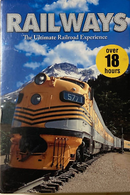 RAILWAYS: The Ultimate Railroad Experience 10 DVD-Set Over 18 Hours BRAND NEW !