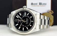 ROLEX - 18kt White Gold & SS Sky Dweller Black Dial w/ CARD 326934 - SANT BLANC 6