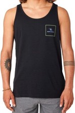 RIP CURL Mens Tank Top CORP ICON - Black - XX...