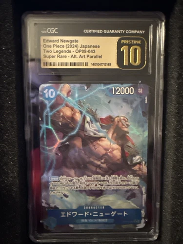 Edward Newgate OP08-043 Parallel Two Legends ONE PIECE Card Japanese Pristine 10