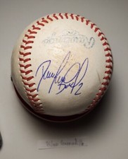 Autographed Baseball game used DILAN GRANADILLO Chicago Cubs