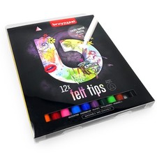 Bruynzeel Super Points Felt Tip Pens Washable and Erasable Pink Edition 12 Pack