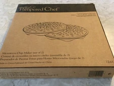 Pampered Chef Microwave Chip Maker #1241 for Homemade Potato Chips (Set of 2)
