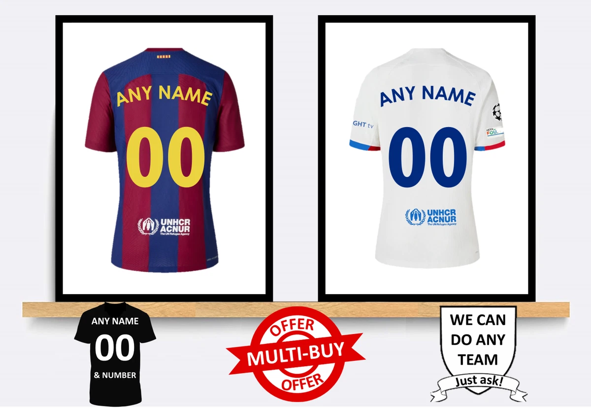 Barcelona hotsell personalised shirt