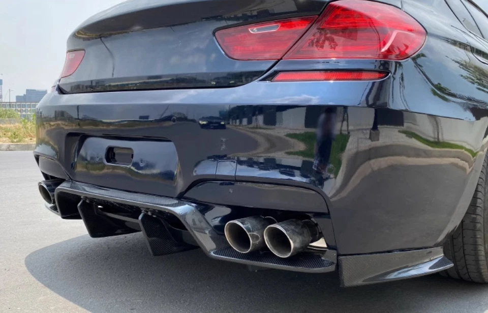 Labio difusor parachoques traseros de fibra de carbono 13-16 para BMW F12 F06 M6 PSM estilo cupé Foto 4 de 4